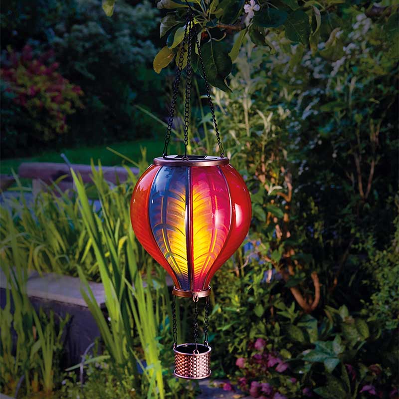 XL Solar Hot Air Balloon Garden Decoration Rainbow