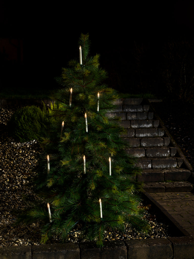 Konstsmide Outdoor Christmas Tree Candle Lights - Battery Operated with Remote
