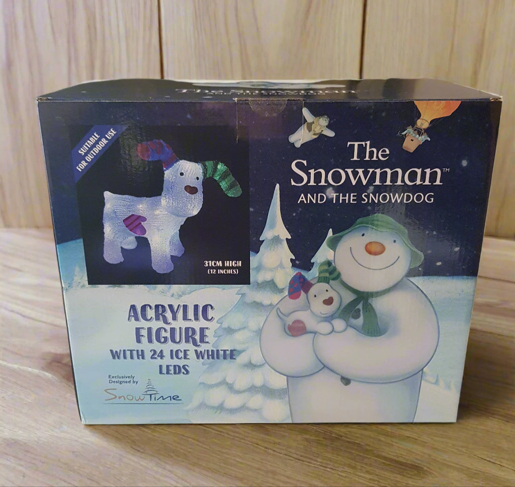 The Snowdog Acrylic LED Decoration Outdoor Indoor Battery Operated