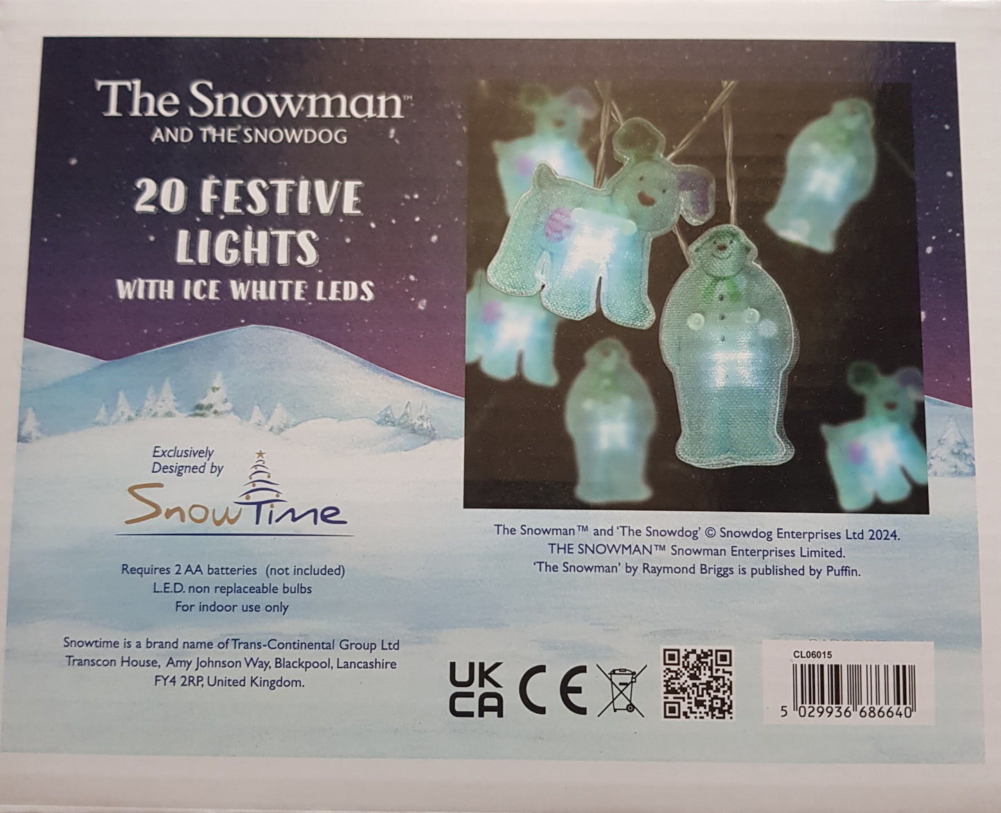 The Snowman & The Snowdog Sandwich Lights - Battery Operated