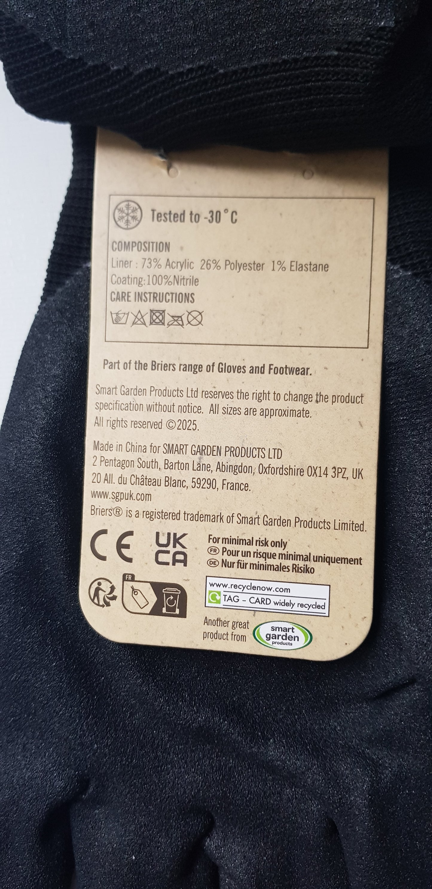 Briers Ultimate Warmth Gardening Gloves Size 7