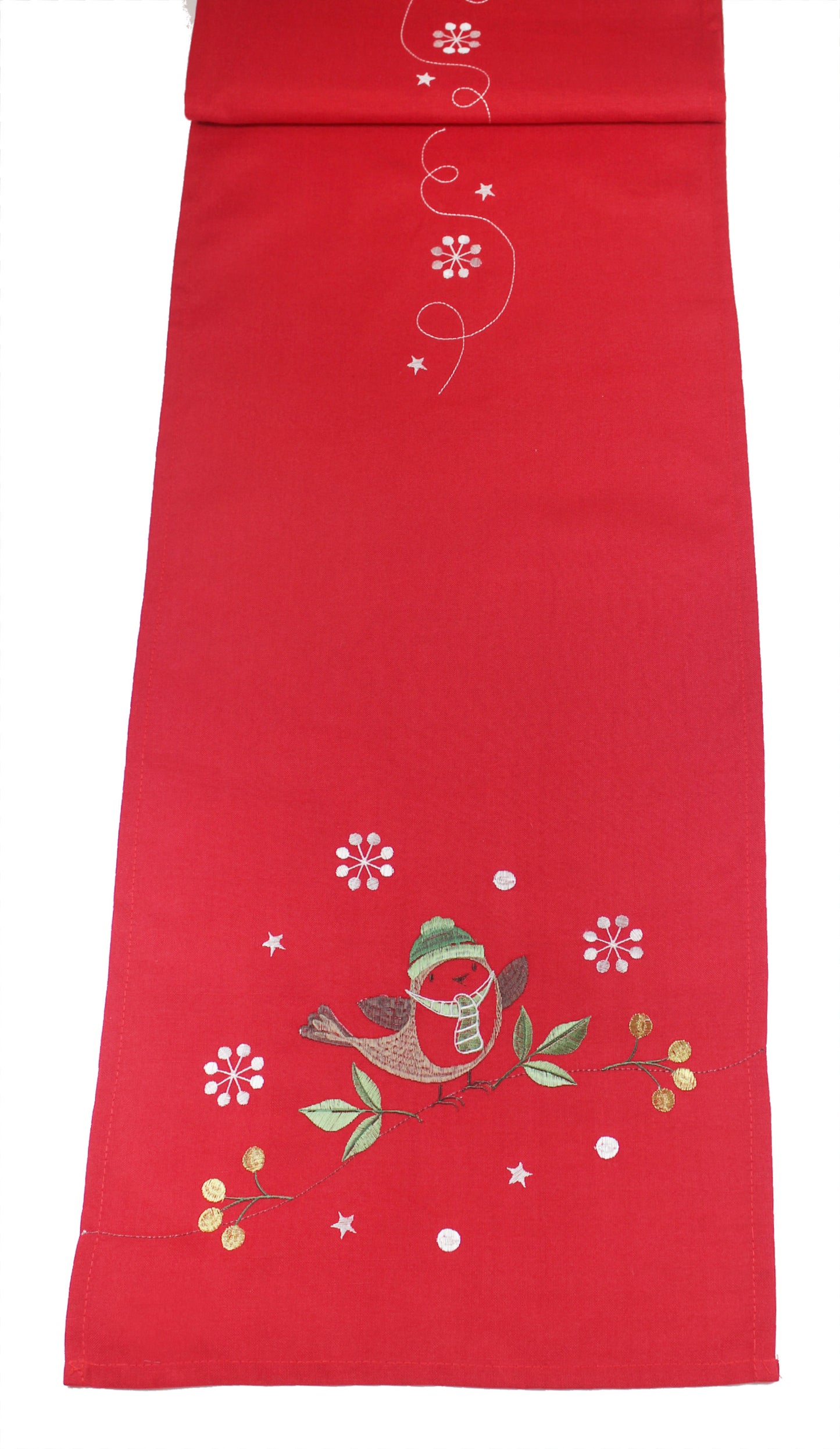 Peggy Wilkins Chirpy Christmas Table Runner