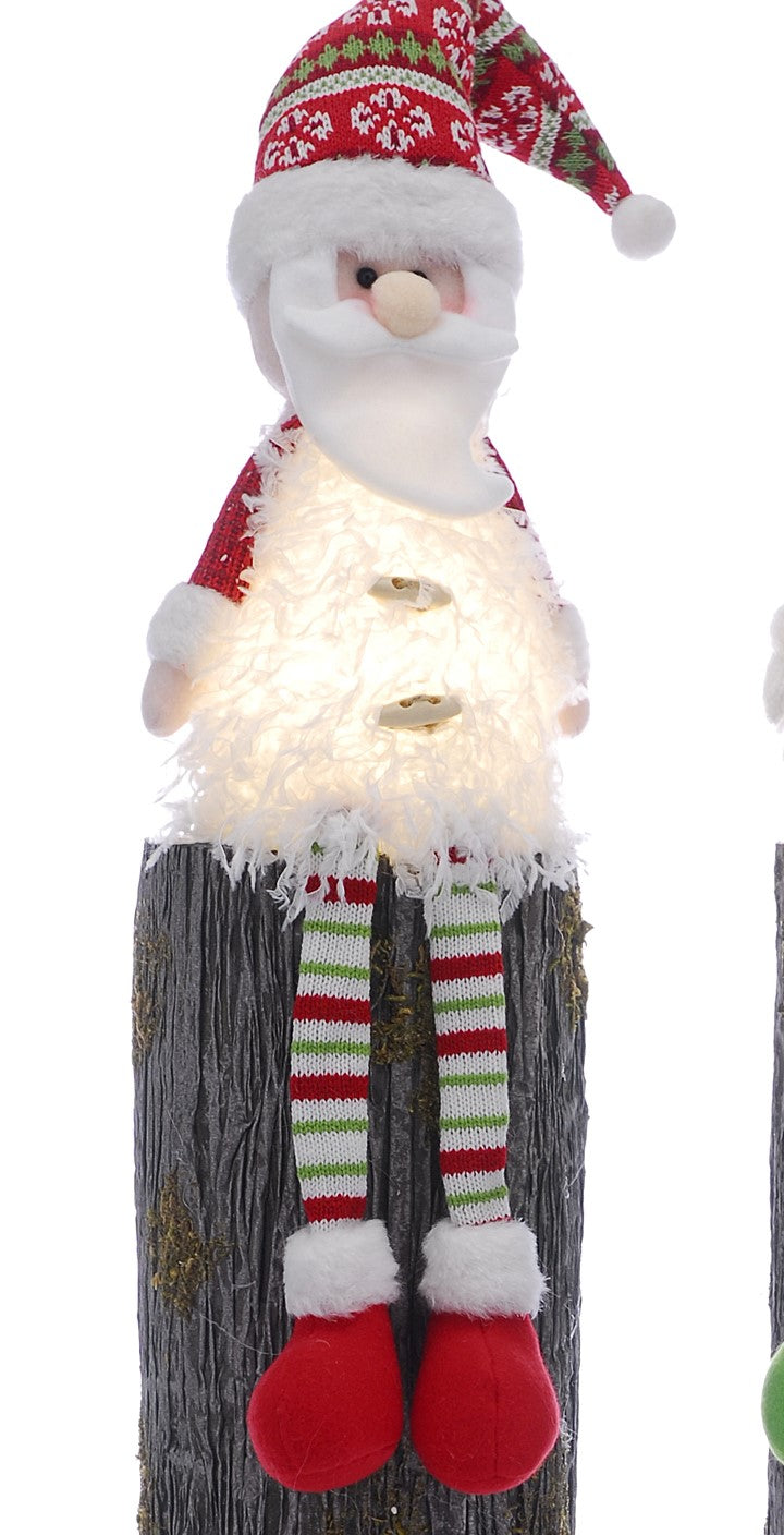 50cm Battery Operated Santa with Dangly Legs Ornament
