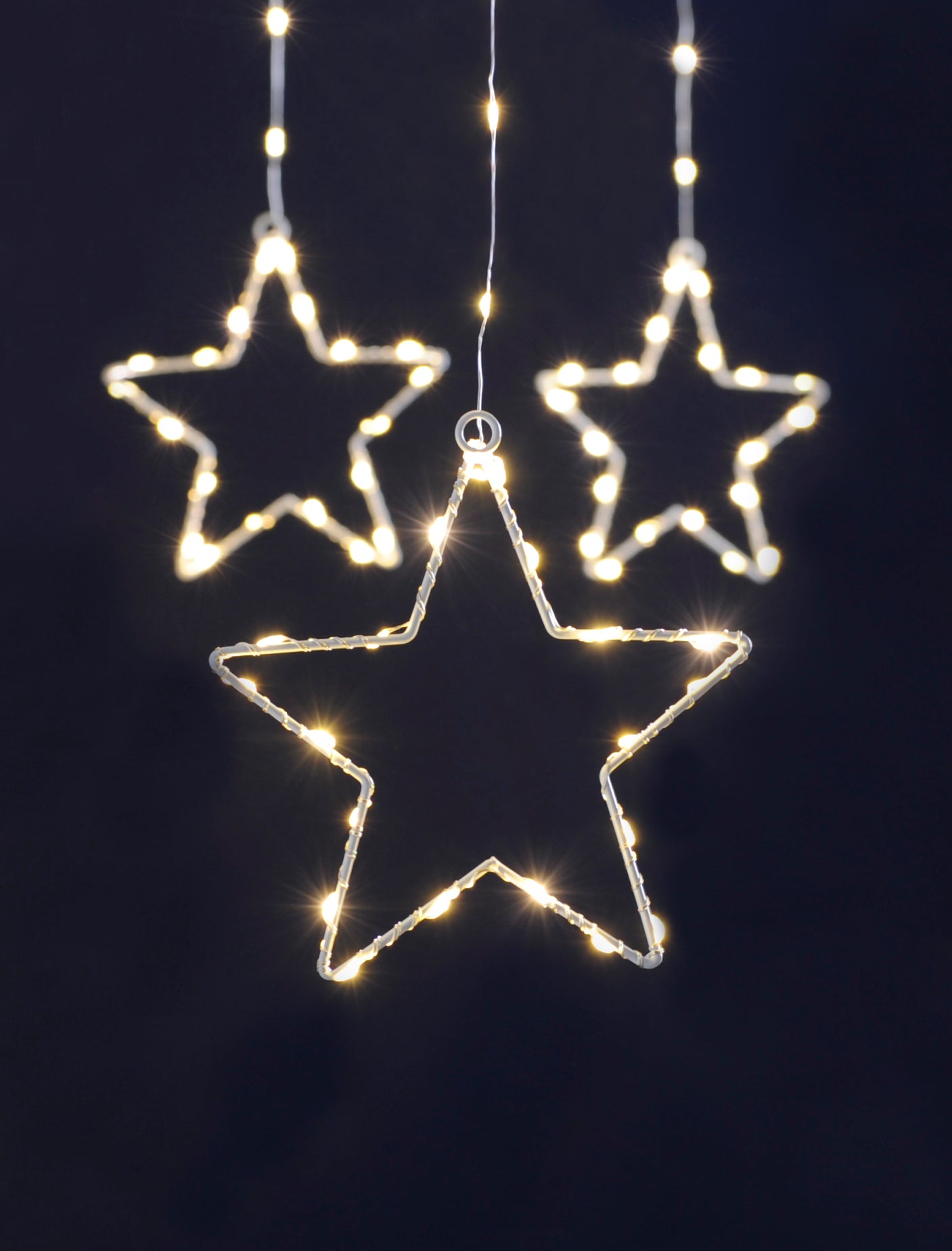 Star Curtain Light - Warm White - Indoor/Outdoor - Timer Function