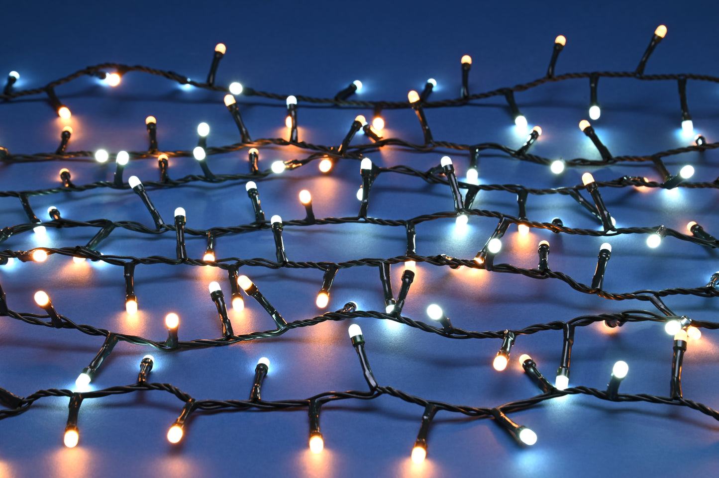 Festive 350 Cool White and Warm White Glow Worm Lights