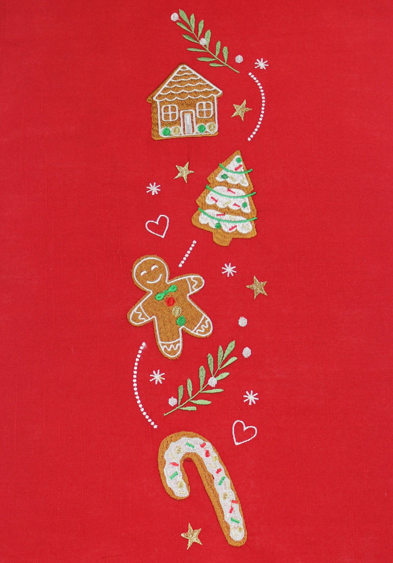Peggy Wilkins Sugar Cookies Christmas Table Runner Red