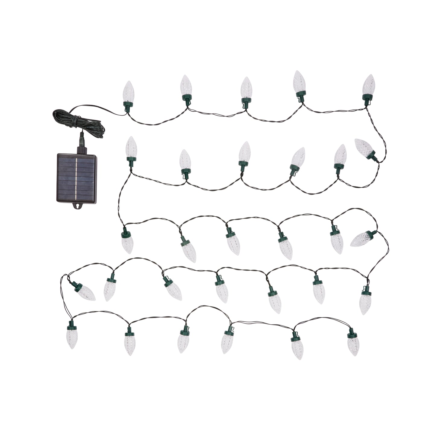 30 Dual Power Dual Colour Pine Cone String Lights - Solar or Mains Operated - Outdoor