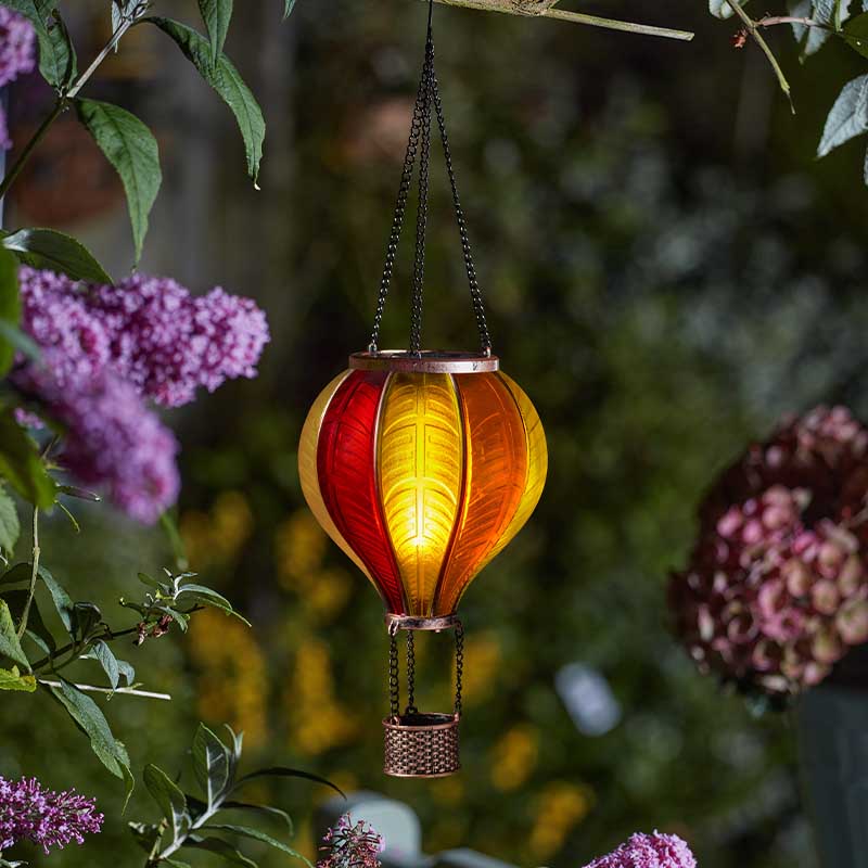 Sunset Flaming Balloon Solar Garden Decoration