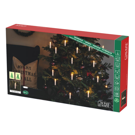 Konstsmide Twinkling Amber Christmas Tree Candle Lights 16.8m