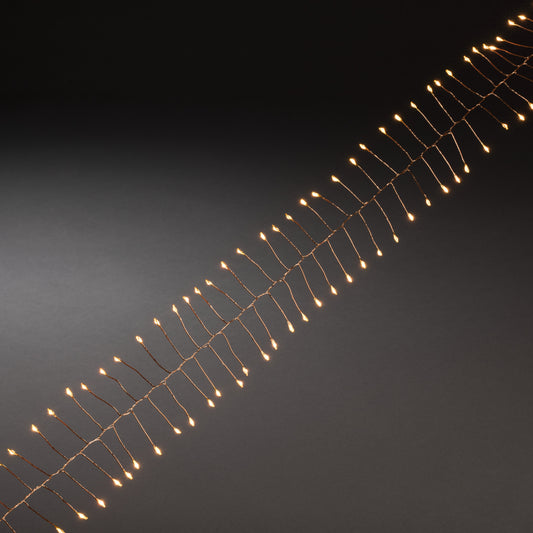 Konstsmide 60 Amber Micro Cluster Lights Battery Operated Timer Christmas Decoration