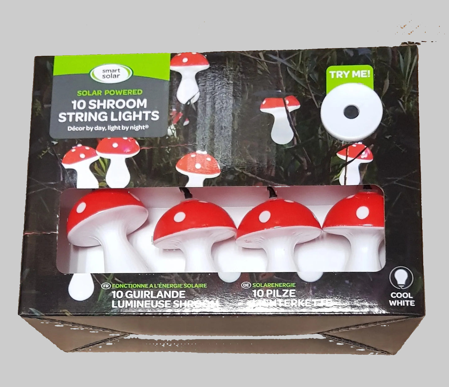 Fairy Toadstool Solar String Lights