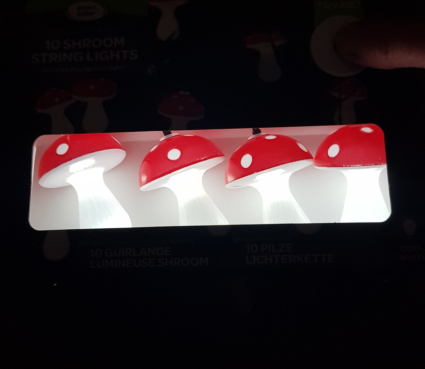 Fairy Toadstool Solar String Lights