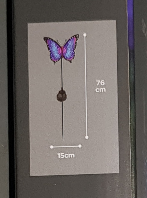 Animated Buttery Solar Stake Light Garden Decoration Papillon