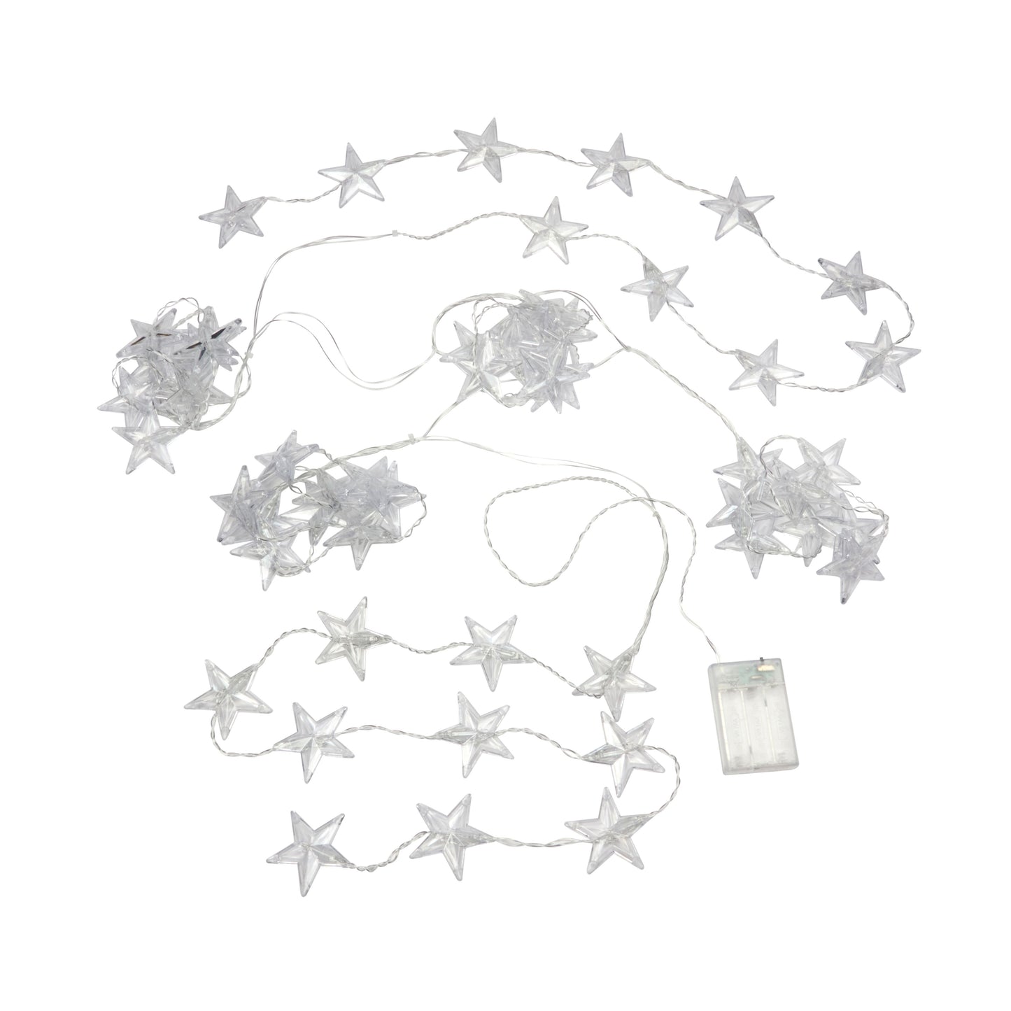 Star Curtain Light - Multicoloured - Battery Operated - Timer Function