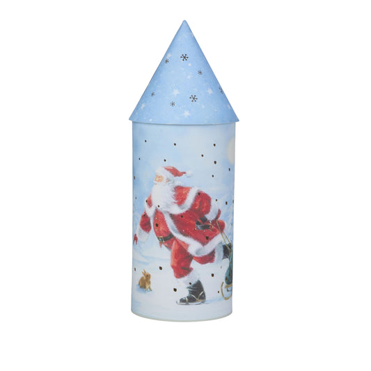 40cm Santa & Snowman Battery Lantern - Frosty Frolics!