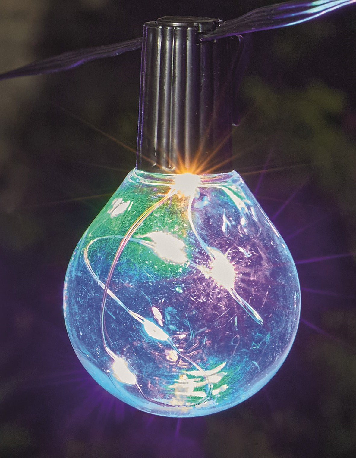 20 Firefly Festoon Lights Multicoloured Connectable - Low Voltage - Outdoor Indoor