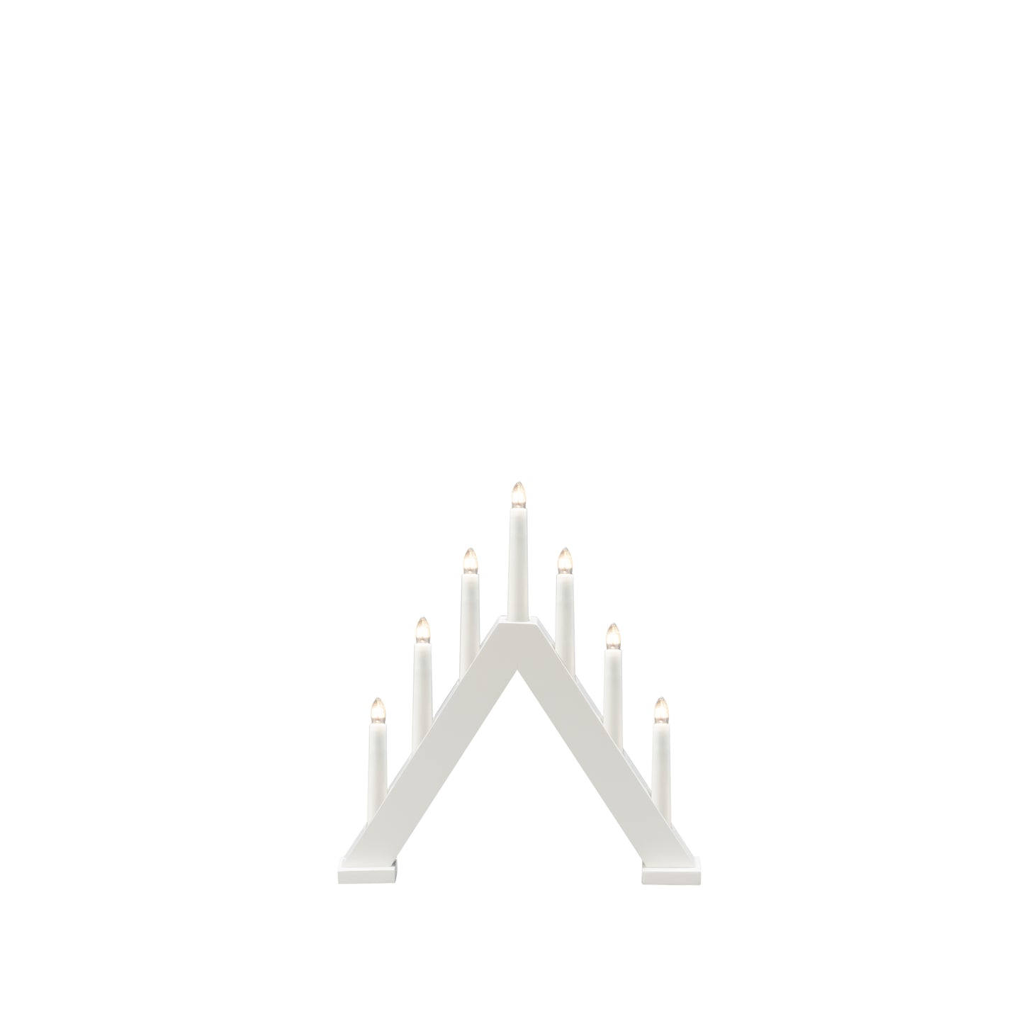 Konstsmide Candle Arch White Wood 7 LED Christmas Decoration
