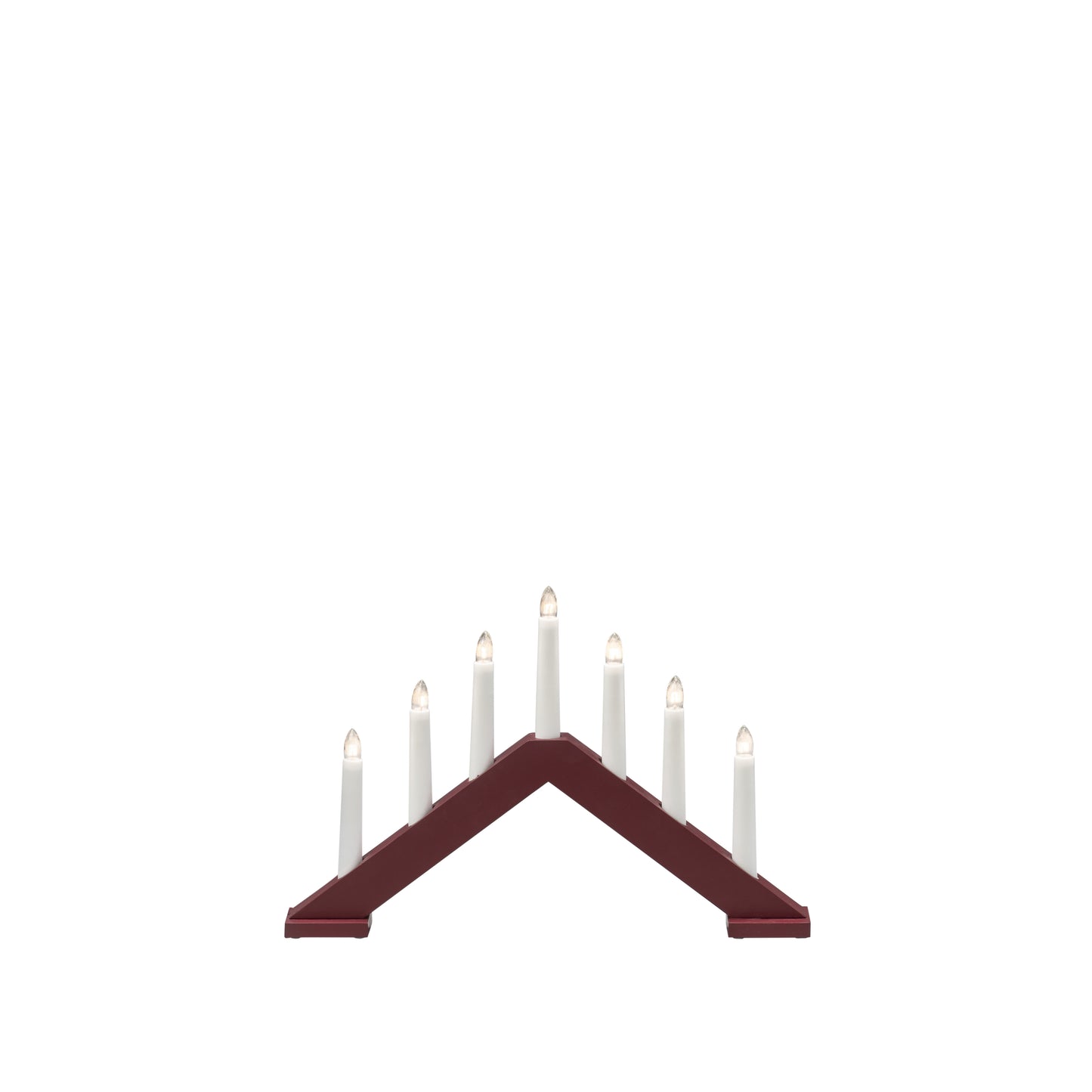 Konstsmide Candle Arch Dark Red Wood 7 Bulbs