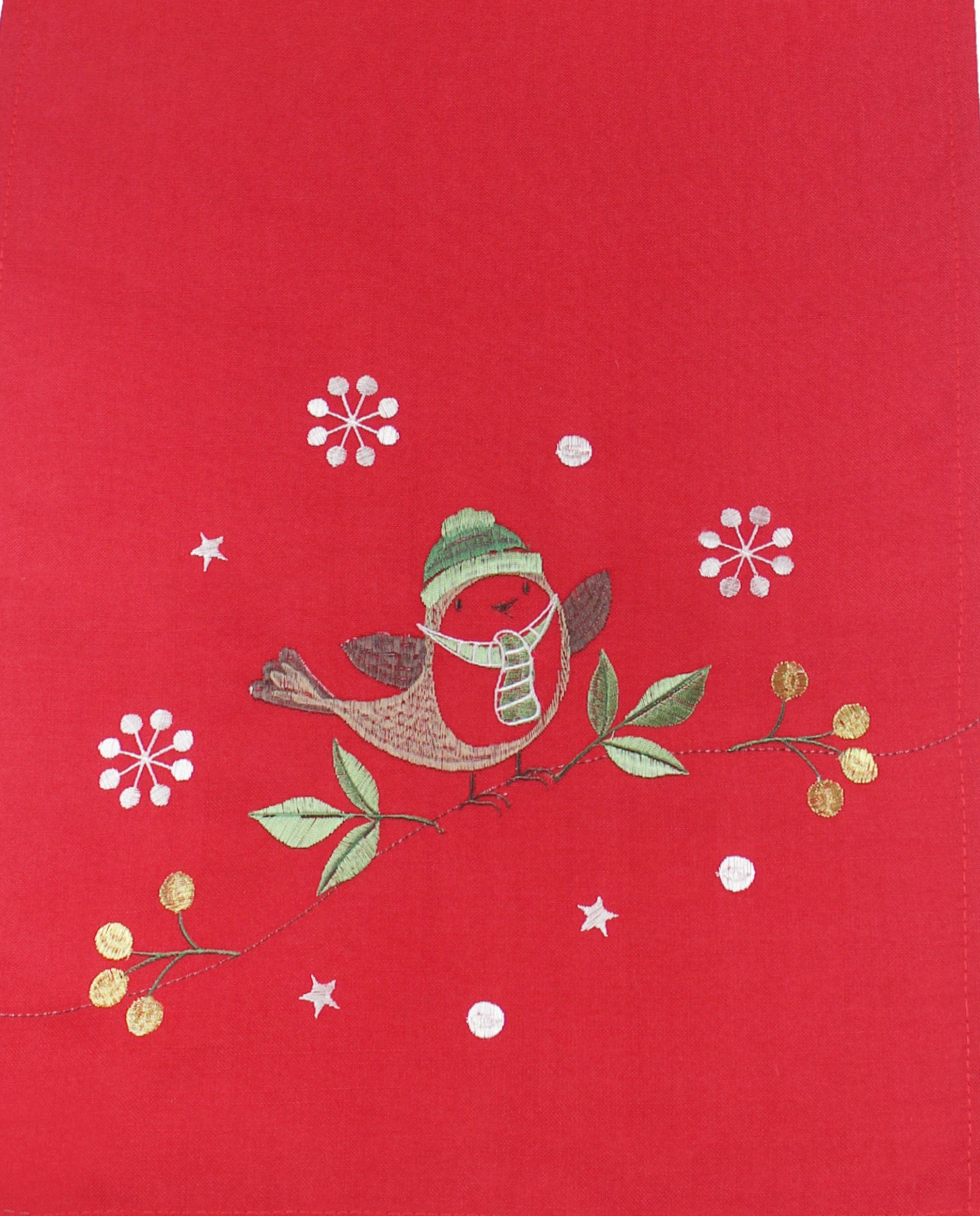 Peggy Wilkins Chirpy Christmas Table Runner