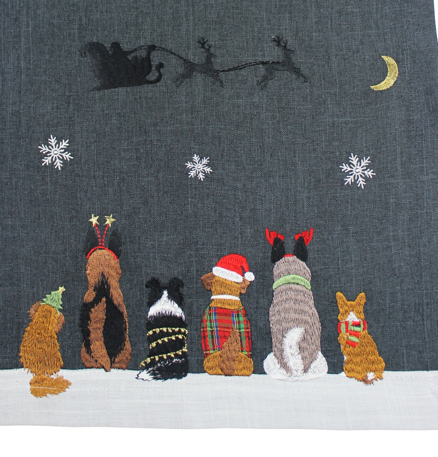 Peggy Wilkins Festive Paws Christmas Table Runner