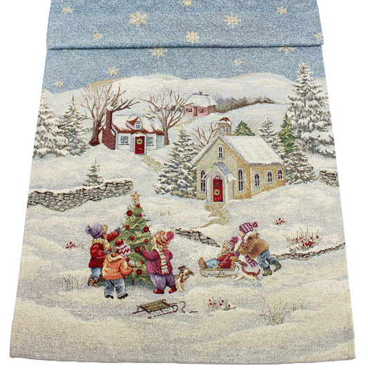 Peggy Wilkins Frost Fun Christmas Table Runner 47 X 180cm