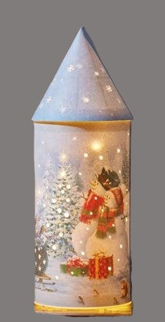 40cm Santa & Snowman Battery Lantern - Frosty Frolics!