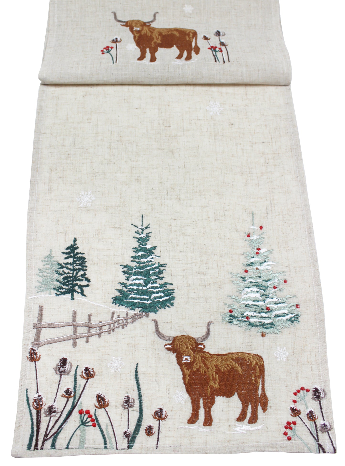 Peggy Wilkins Highland Christmas Table Runner