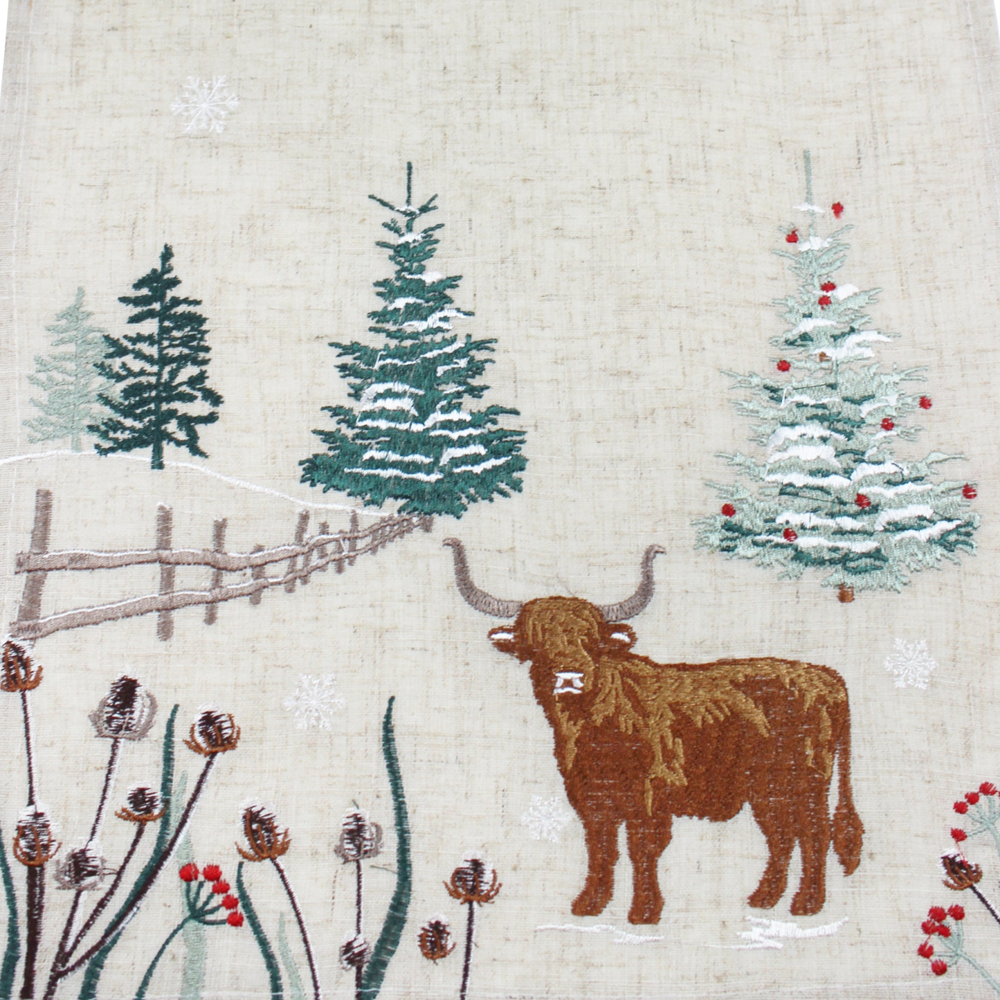 Peggy Wilkins Highland Christmas Table Runner