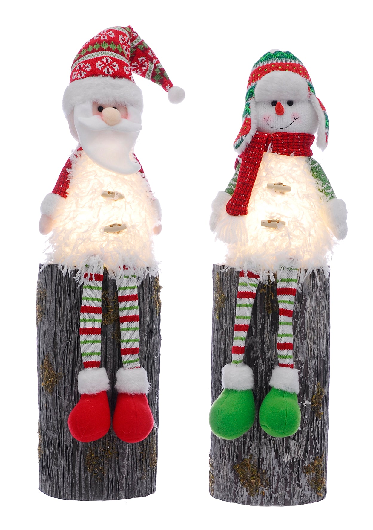 50cm Snowman with Dangly Legs Ornament Battery Operated