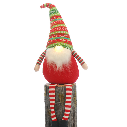 75cm Lit Gonk with Dangly Legs - Battery Operated - Christmas Ornament