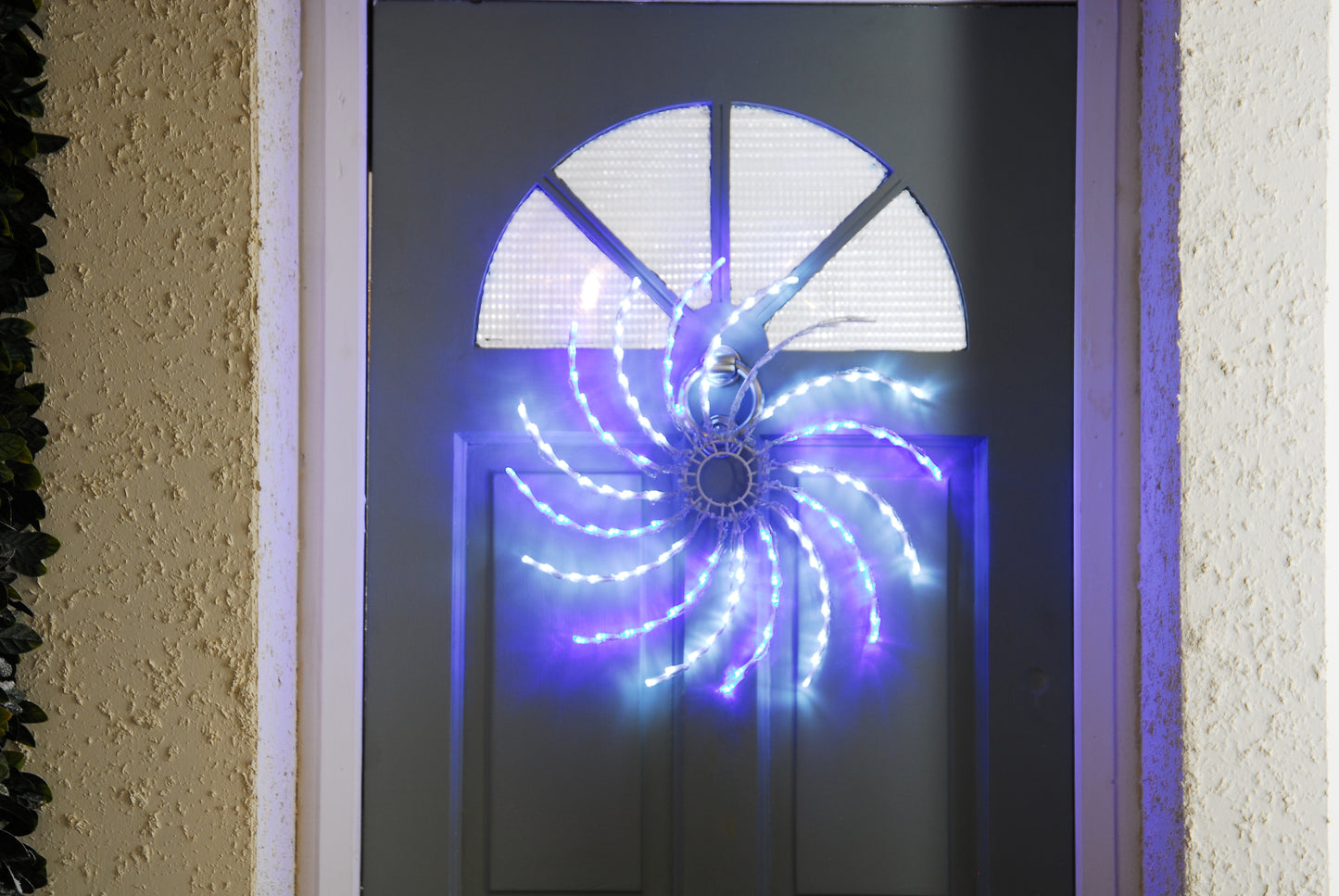 50cm Spinner Light Blue & White Outdoor Indoor Christmas Decoration