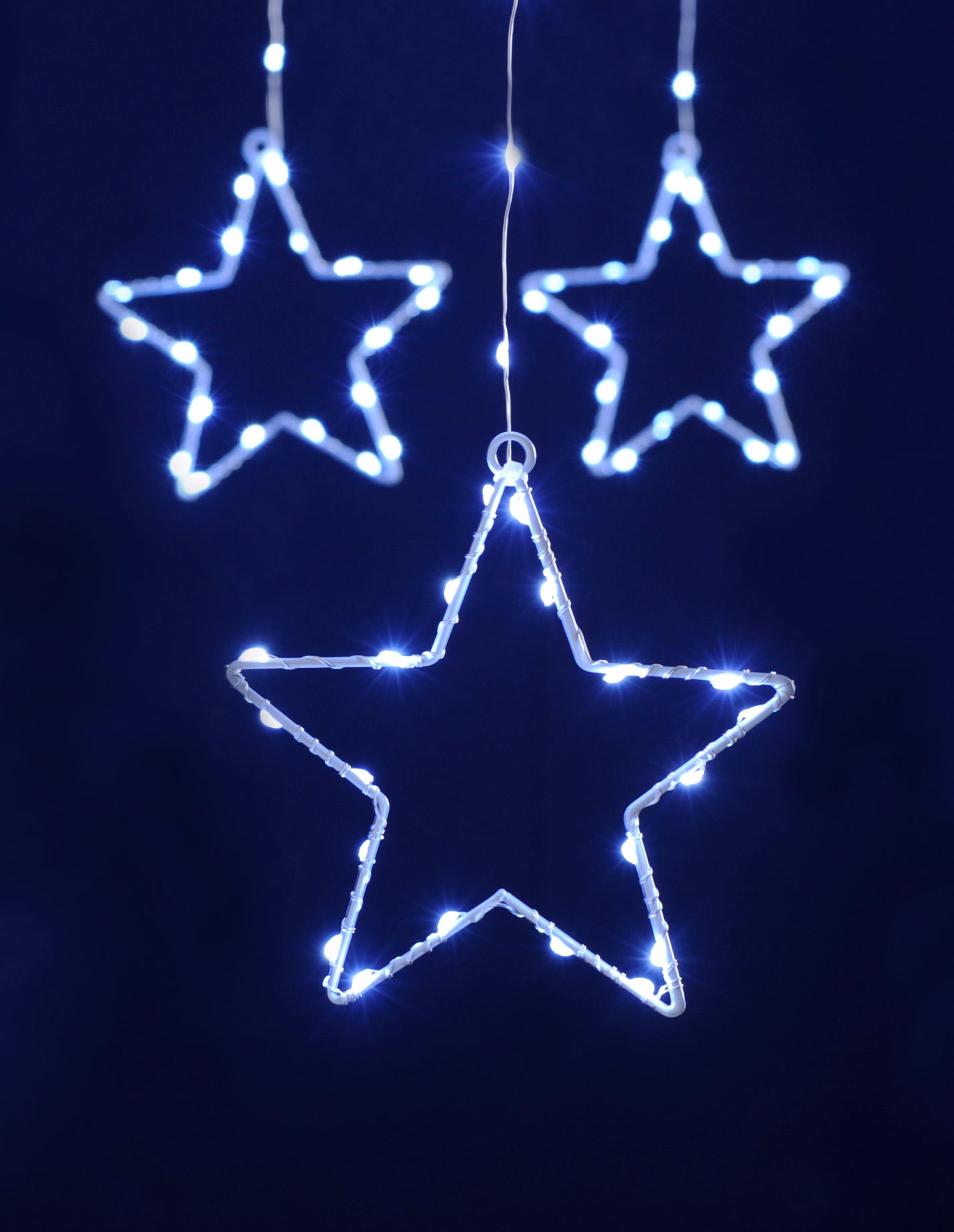 Star Curtain Light - Ice White - Indoor/Outdoor - Timer Function