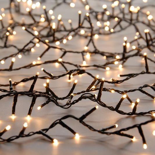 300 Colour Changing Christmas Sparkle Lights Cool White and Warm White Mix Timer Remote