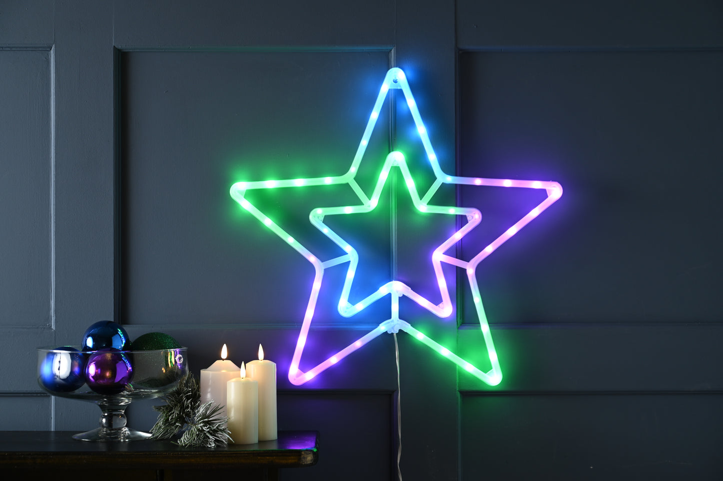 Colour Changing Digital Star with Remote 56cm Outdoor or Indoor Decoration