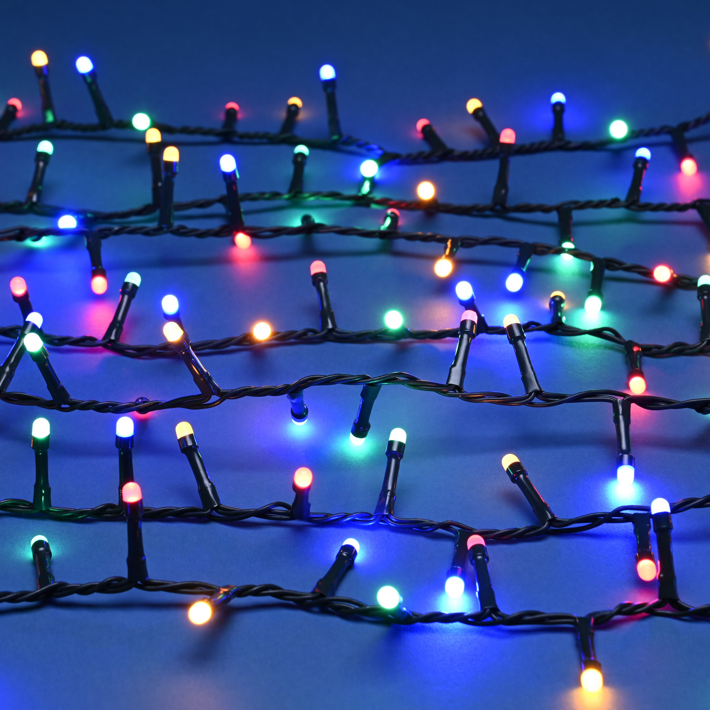 750 Glow Worm Lights Multicoloured Multifunction with Timer