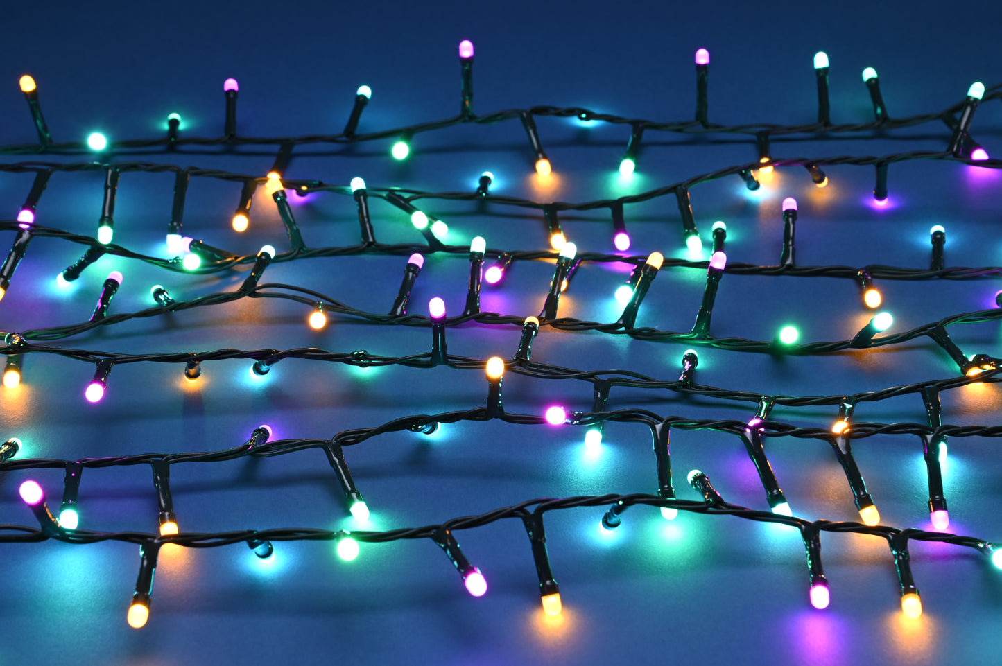 1500 Glow Worm Lights Aurora Multifunction with Timer - Festive