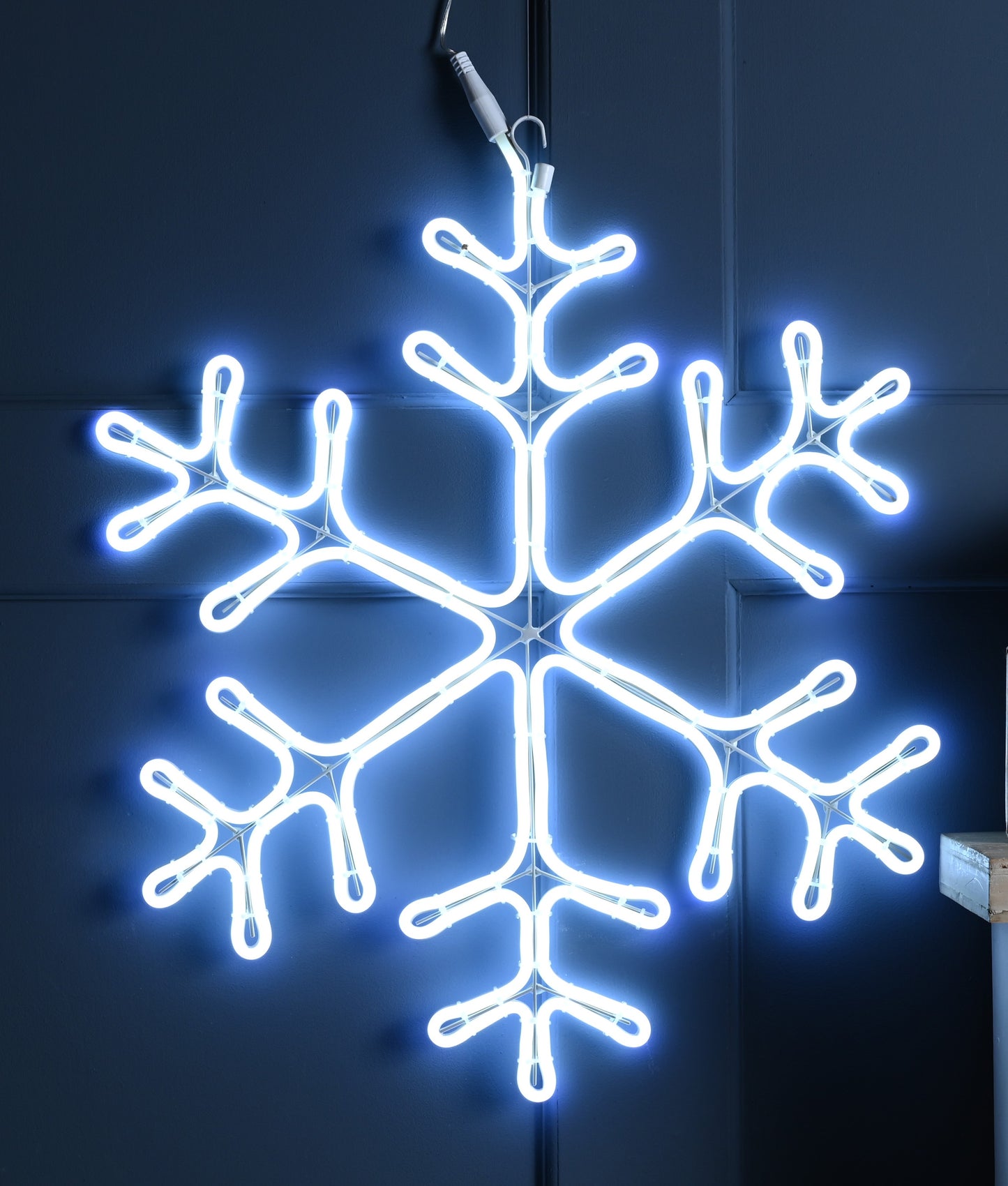59cm Neon Flex Snowflake - Colour Changing - Outdoor Indoor - Blue & White