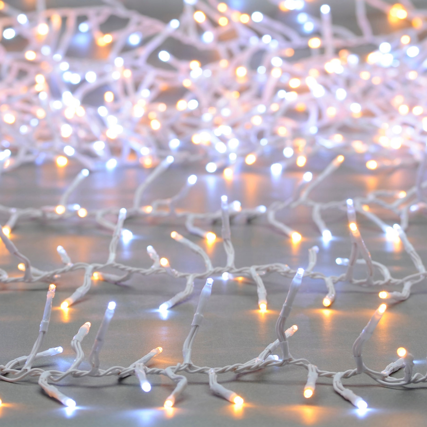 750 Cluster Lights Cool White and Warm White Mix Multifunction Timer