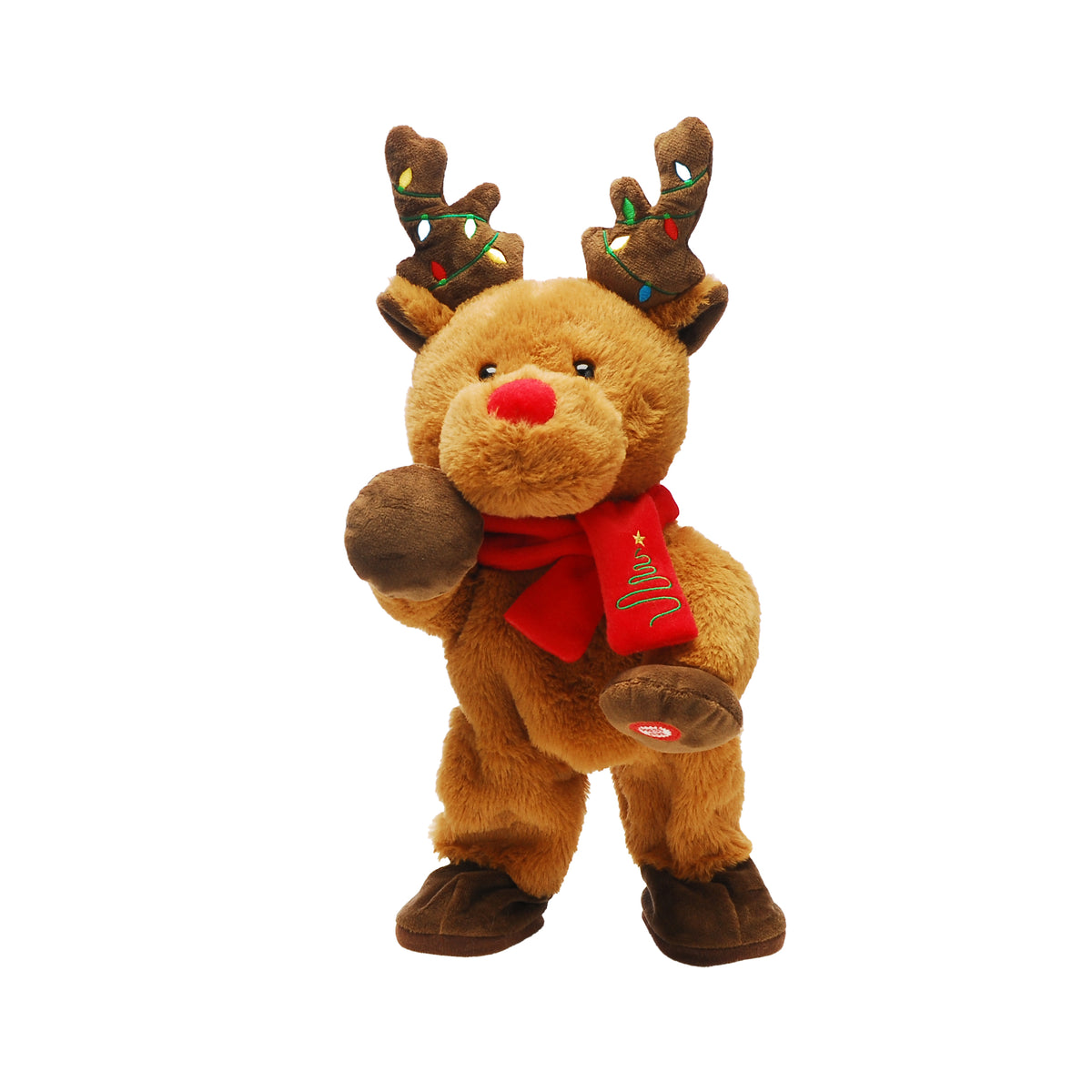 Singing & Dancing Reindeer Christmas Decoration 37cm