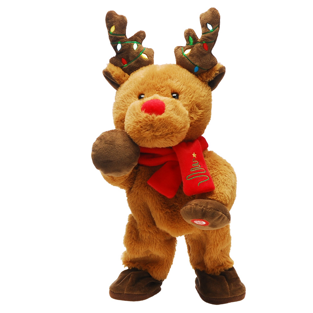 Singing & Dancing Reindeer Christmas Decoration 37cm