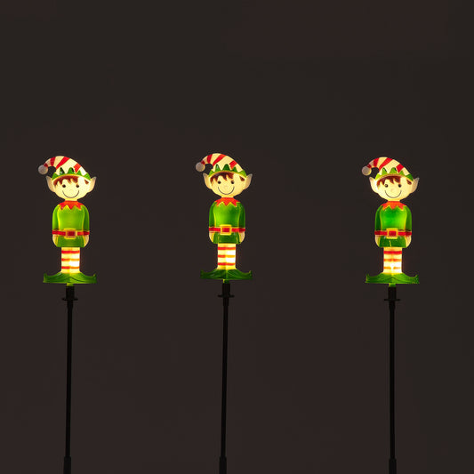 Elf Stake Lights 3D Christmas Decoration Outdoor Indoor 56cm