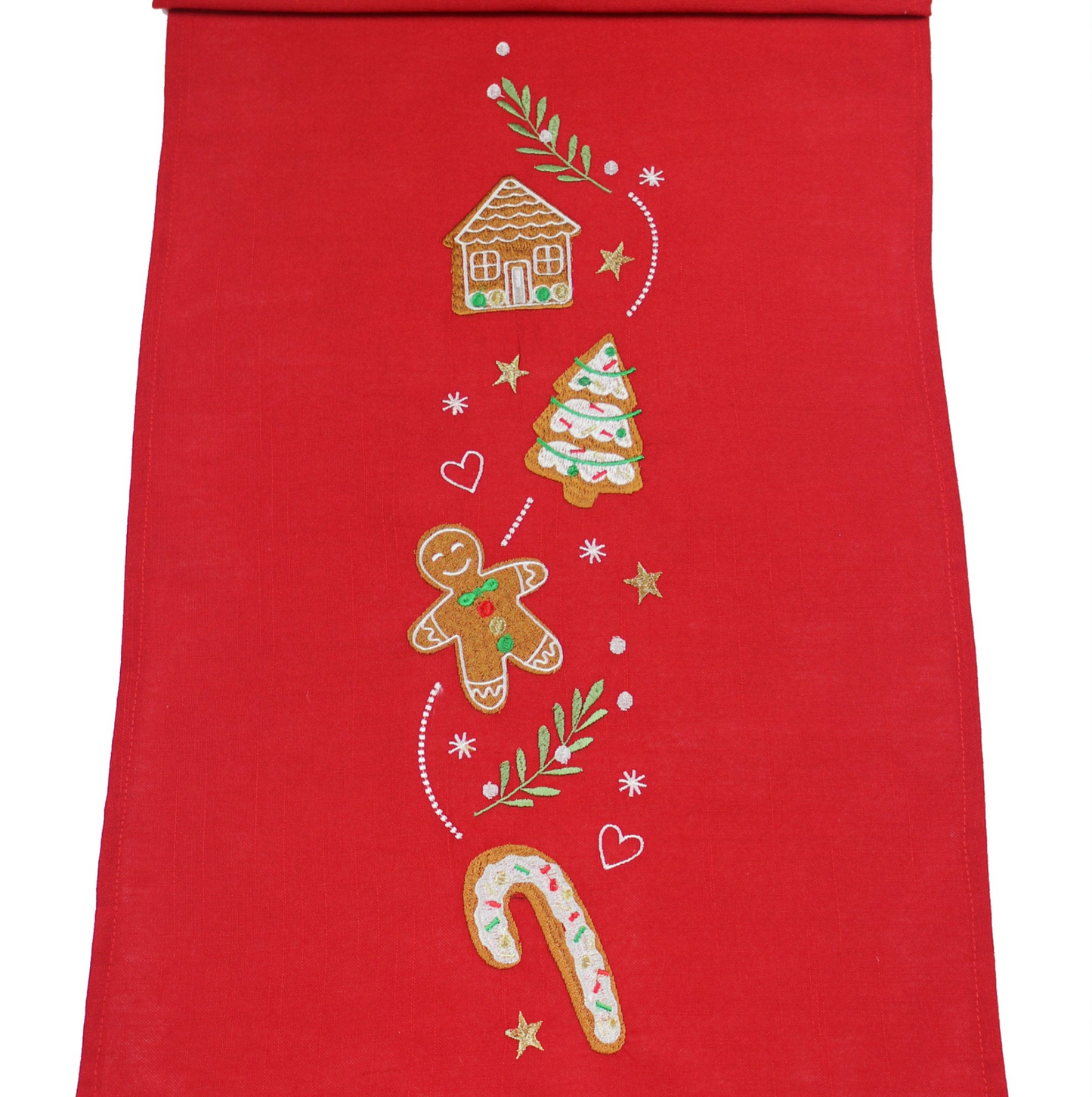 Peggy Wilkins Sugar Cookies Christmas Table Runner Red