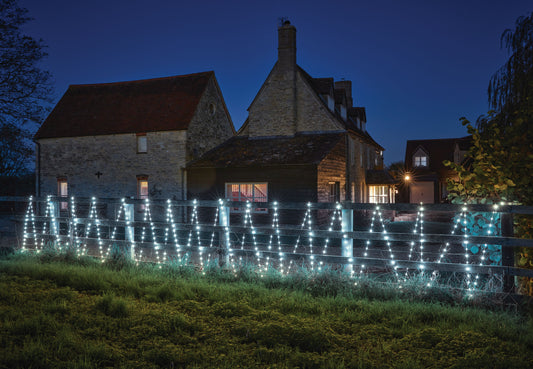 500 Two Tone Outdoor String Lights - Warm White/Cool White - 37.5m Lit Length