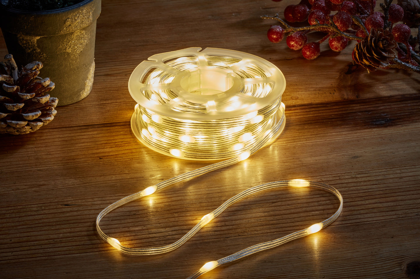 500 Two Tone Outdoor String Lights - Warm White/Cool White - 37.5m Lit Length
