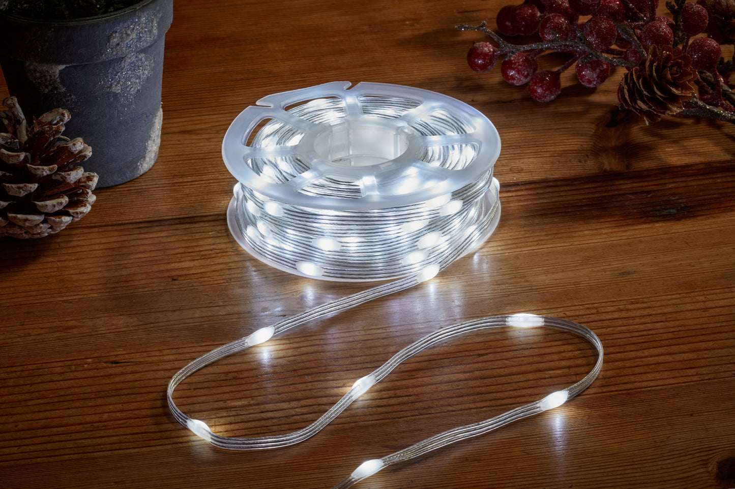 500 Two Tone Outdoor String Lights - Warm White/Cool White - 37.5m Lit Length