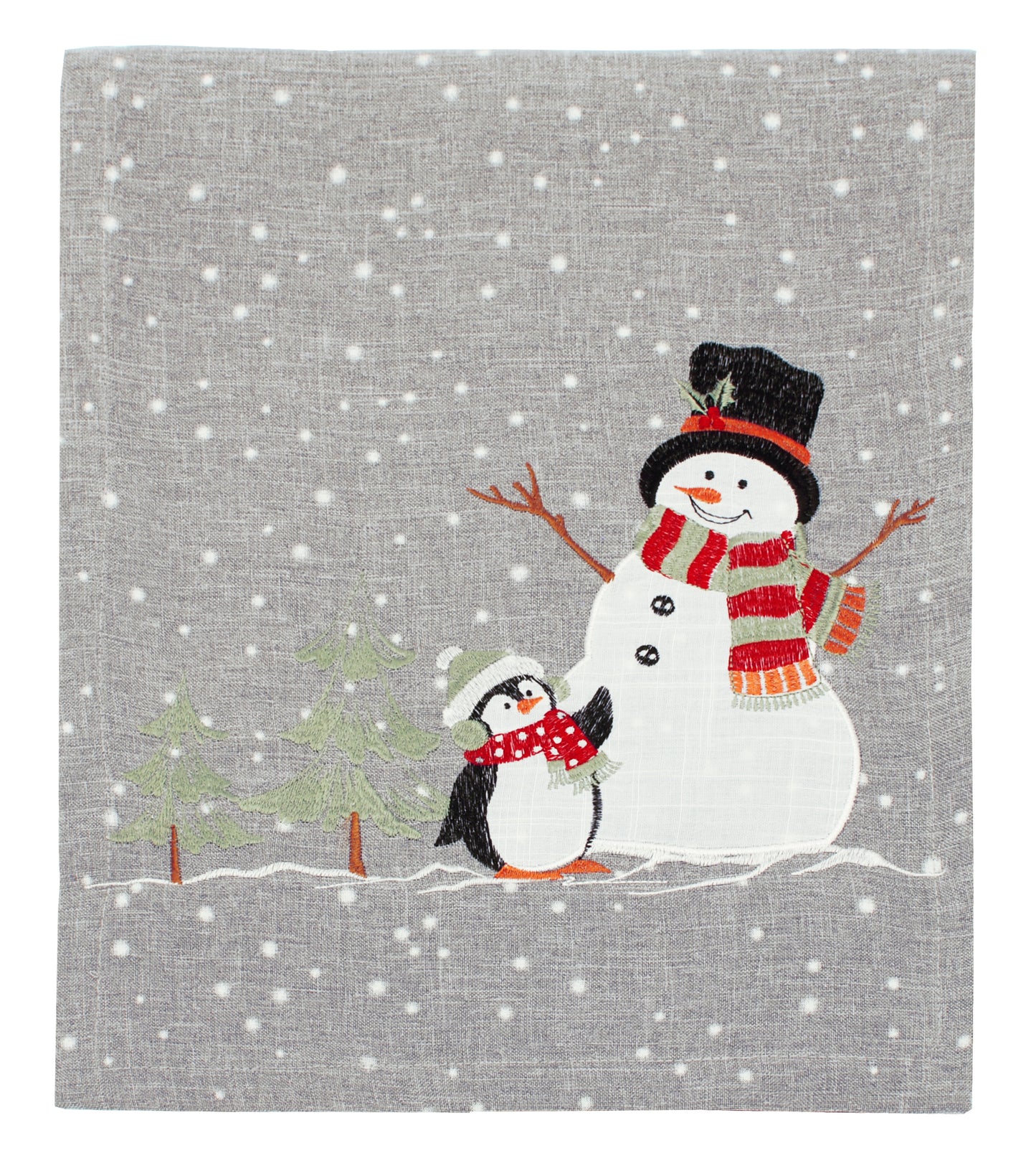 Walton and Co Snowman and Penguin Christmas Table Runner