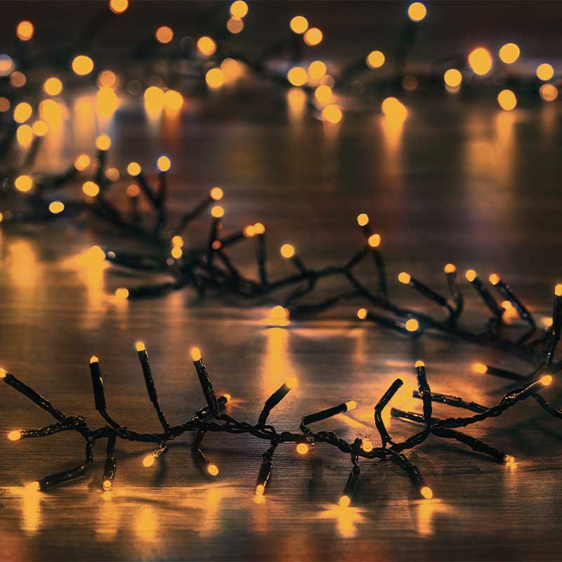 1000 Antique White Cluster Lights Multifunction Timer Christmas Decoration