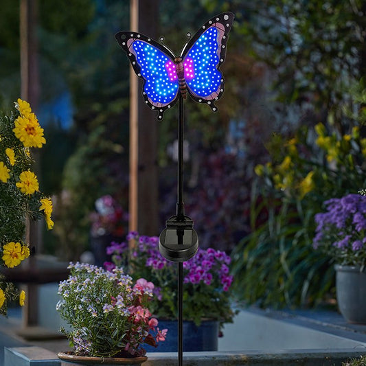 Animated Buttery Solar Stake Light Garden Decoration Papillon