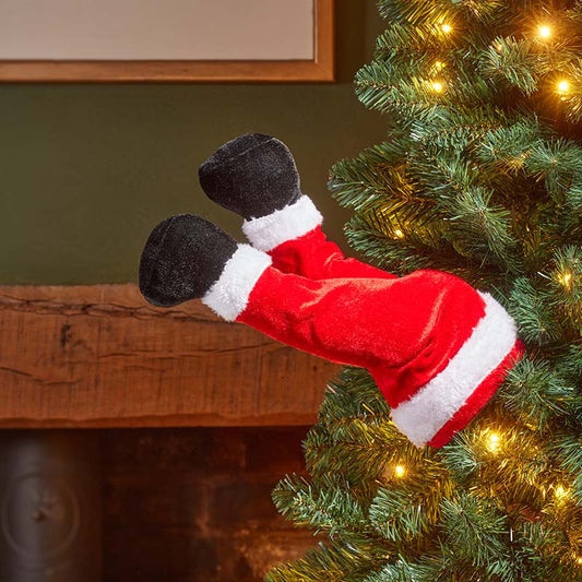 Animated Santa Legs Christmas Tree Decoration