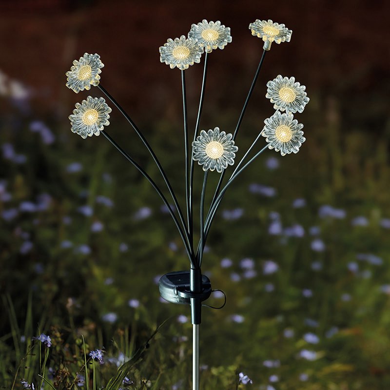 8 Stem Flower Solar Stake Light